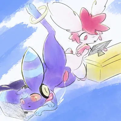 jemmy, magnolia (shaymin) (nintendo, pokemon) created by muzzzzz