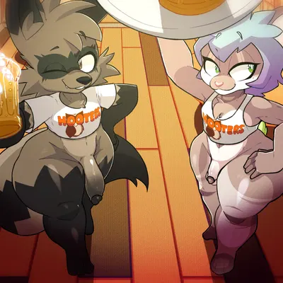 jinx (racc4hire) (femboy hooters, hooters) created by gabartz