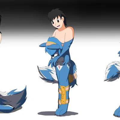 john (swack16), krystal (star fox) (nintendo, star fox) created by wolferion