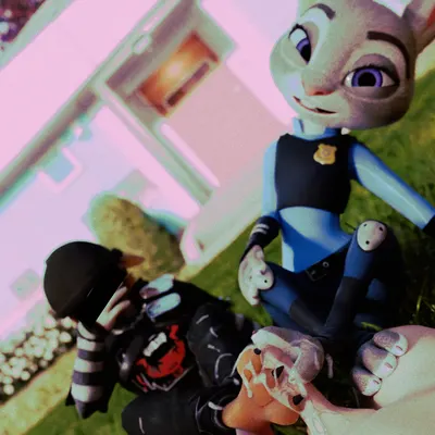 judy hopps, meow skulls (disney, epic games) created by rookieanimator210