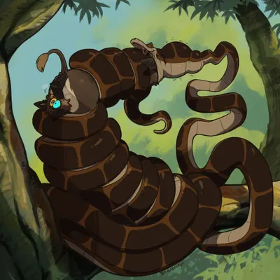 kaa (jungle book), lucas (lucastheshep), tralalabara (character) (the jungle book) created by haps