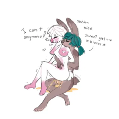 karamel rabbit, yoshiko bunny created by blushy (artist)