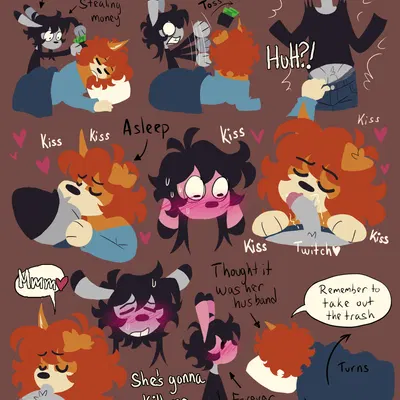 kelly (river-zombie), riku (river-zombie) created by river-zombie