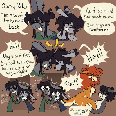 kelly (river-zombie), riku (river-zombie), shiori (river-zombie) created by river-zombie