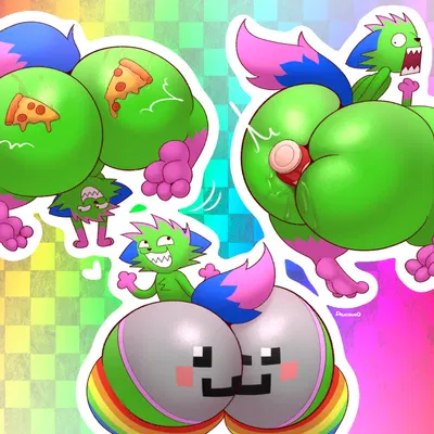 kevin (nyanwolf) (don't touch my pizza (meme), nyan cat (copyright)) created by deliciousq