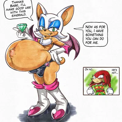 knuckles the echidna, rouge the bat (sega, sonic the hedgehog (series)) created by killboo