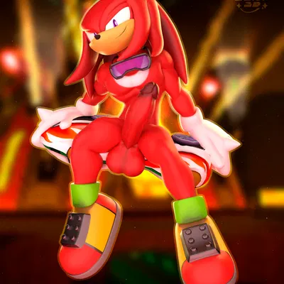 knuckles the echidna (sega, sonic riders) created by melongoat3d
