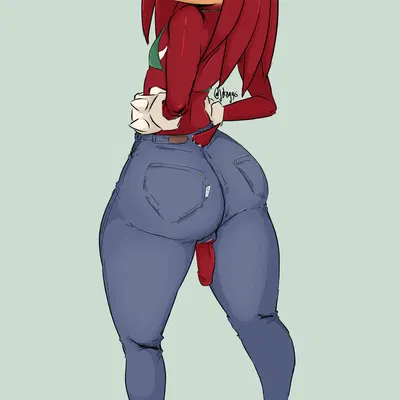 knuckles the echidna (sega, sonic the hedgehog (series)) created by jeteggs