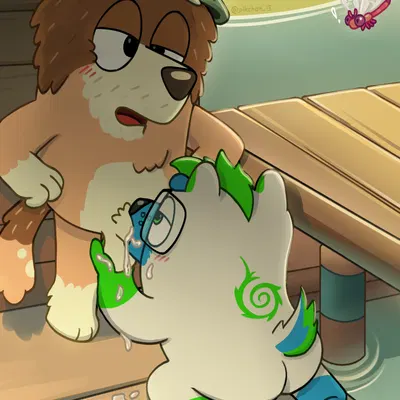 koda bakari, mort cattle (bluey (series)) created by pikchan 13