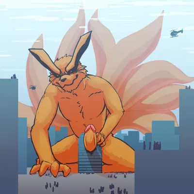 kurama (naruto, naruto shippuden) created by asdf16