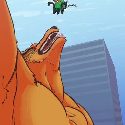 kurama, wulf (danny phantom) (danny phantom, naruto) created by asdf16