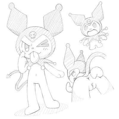 kuromi (onegai my melody, sanrio) created by lucky luxio