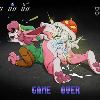 link (rabbit form) (a link to the past, nintendo) created by furfragged