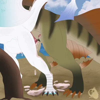 lyba the aquatic dragon (irisiriska) (mythology) created by lil skrill