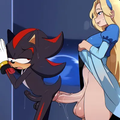 maria robotnik, shadow the hedgehog (sega, sonic the hedgehog (series)) created by hereapathy