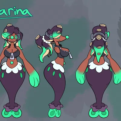 marina (splatoon) (nintendo, pokemon) created by chabble