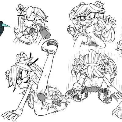 mark the tapir, mina mongoose (archie comics, sega) created by hb lint