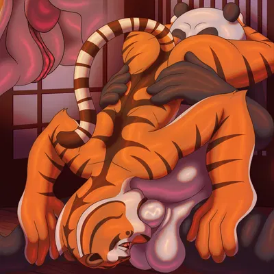 master po ping, master tigress (dreamworks, kung fu panda) created by sacrificabominat