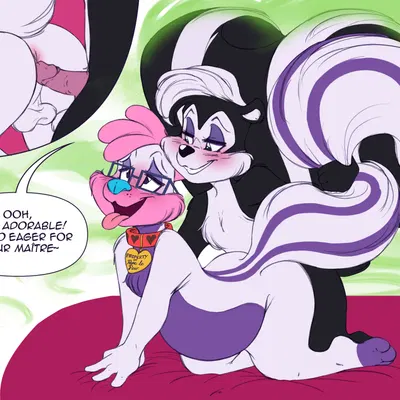 mauve (mauvetoon), pepe le pew (looney tunes, warner brothers) created by doronkomajo