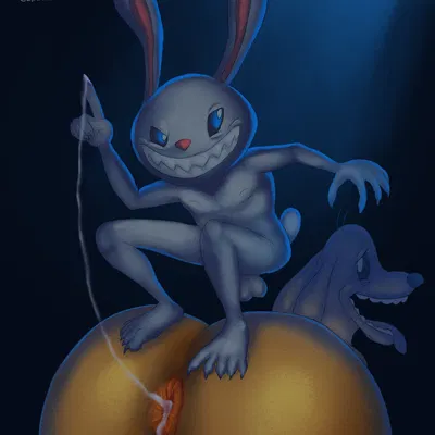 max (sam and max), samuel dog (sam and max) created by zyasixpear