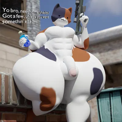 meowscles (epic games, fortnite) created by darkspite