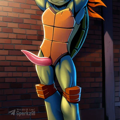 michelangelo (tmnt) (teenage mutant ninja turtles) created by sergalbutt