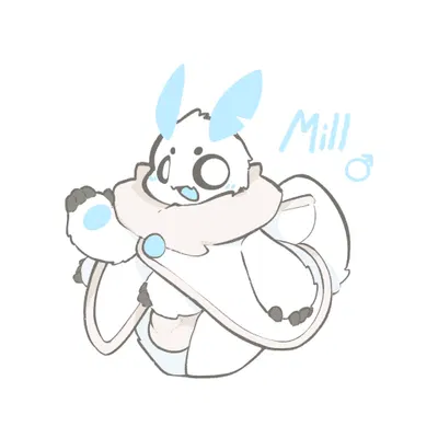 mill (white slime) created by white slime (artist)