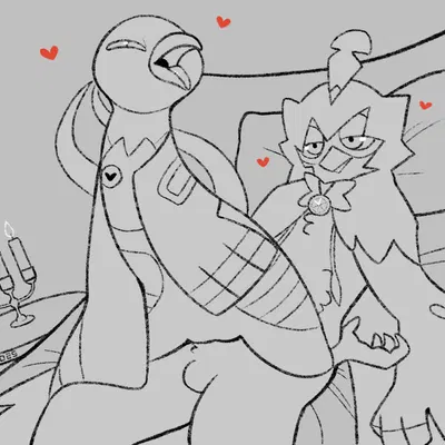 mokai (emblem), xi (emblem) (nintendo, pokemon) created by rozalid