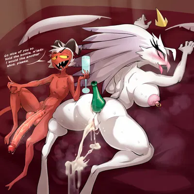 moxxie (helluva boss), stella (helluva boss) (hellaverse, helluva boss) created by jackofak