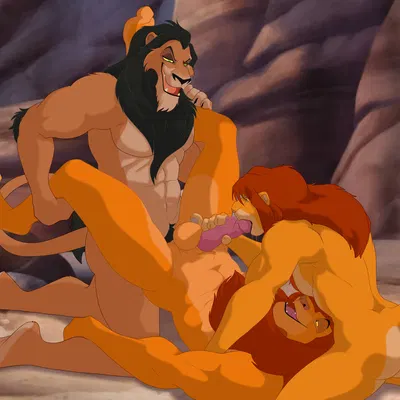 mufasa, scar (the lion king), simba (the lion king) (disney, the lion king) created by weskers