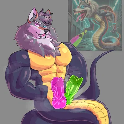 naagnaath wolfender (italian brainrot animals) created by imgloka