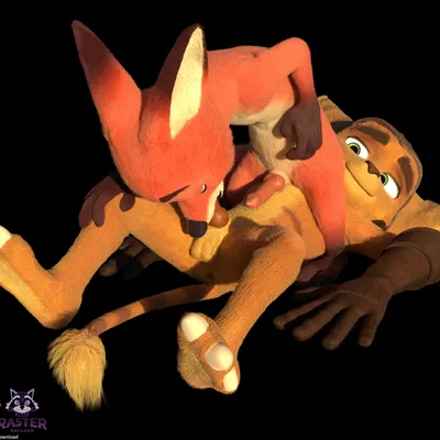 nick wilde, ratchet (ratchet and clank) (disney, insomniac games) created by rasterraccoon