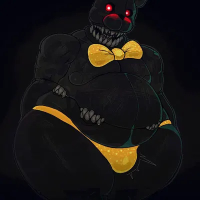 nightmare (fnaf) (five nights at freddy's, five nights at freddy's 4) created by badaboomey, ogilenuj