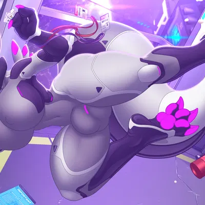 nightshade (shadow) (bandai namco, digimon) created by krazykurt