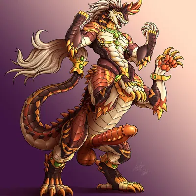 ph'ya (pyronite) created by growingdragon, rollwulf