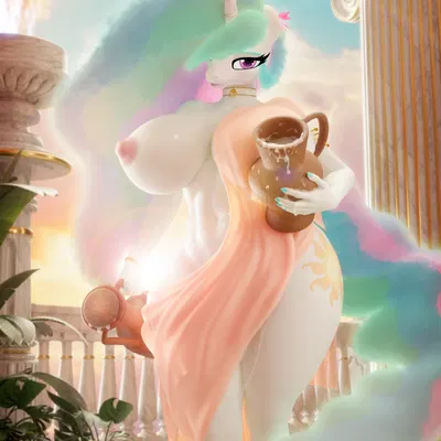 princess celestia (mlp) (friendship is magic, hasbro) created by hooves-art