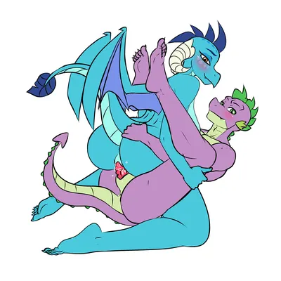 princess ember (mlp), spike (mlp) (friendship is magic, hasbro) created by pia-sama