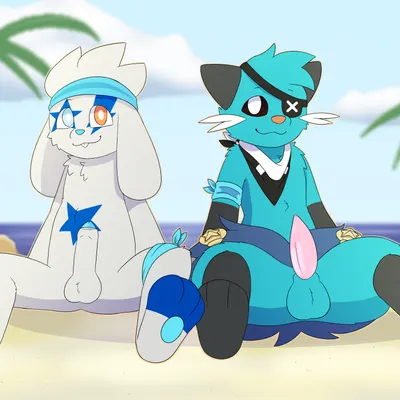 rabbity the raboot, spearmint iv the dewott (nintendo, pokemon) created by davyboi