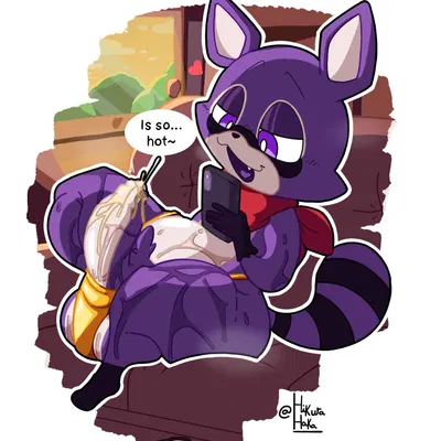 rambley raccoon (indigo park) created by karikhuri