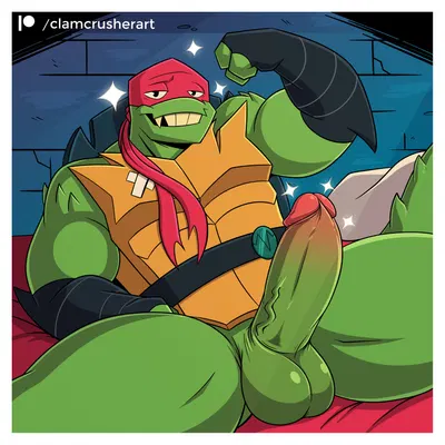 raphael (tmnt) (rise of the teenage mutant ninja turtles, teenage mutant ninja turtles) created by clamcrusher