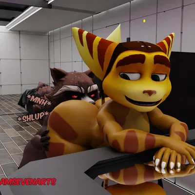 ratchet (ratchet and clank), rocket raccoon (epic games, fortnite) created by camseven