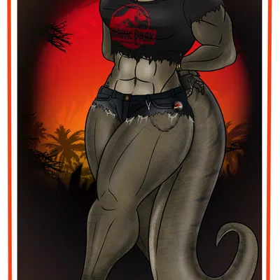 rexy (jurassic park) (jurassic park, universal studios) created by lovemummification