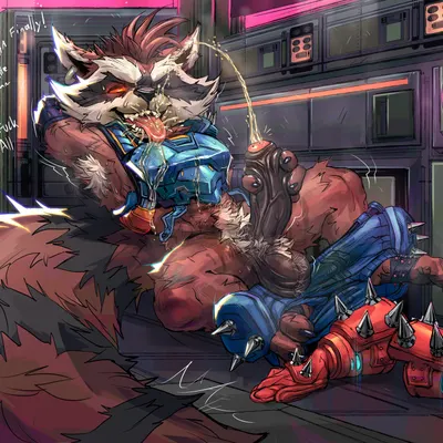 rocket raccoon (guardians of the galaxy, marvel) created by concosive