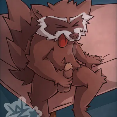 rocket raccoon (guardians of the galaxy, marvel) created by justwatchingthings