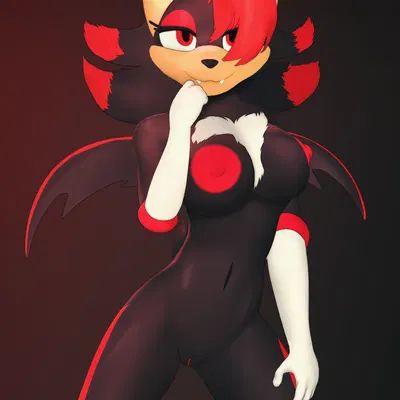 rouge the bat, shadow rouge (character), shadow the hedgehog (sega, sonic the hedgehog (series)) created by gusta