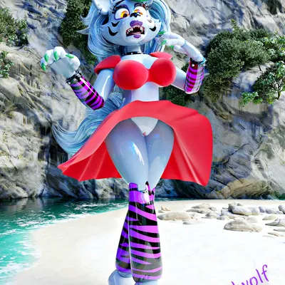 roxanne wolf (five nights at freddy's, five nights at freddy's: security breach) created by lordwolf