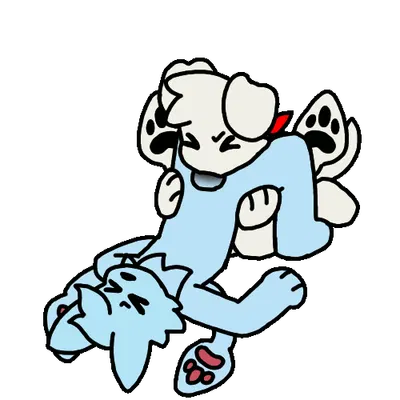 ruffle (rufflemaker), sparky (mushroomwolf), squid dog (changed) (changed (video game)) created by mushroomwolf