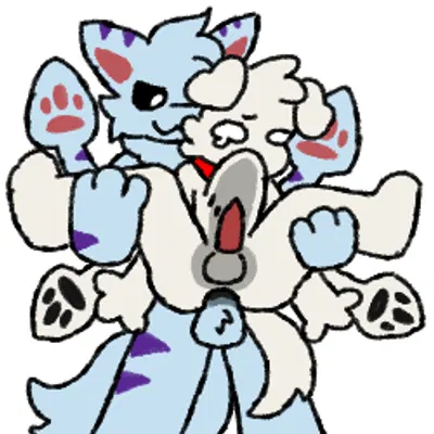 ruffle (rufflemaker), sparky (mushroomwolf), squid dog (changed) (changed (video game)) created by mushroomwolf