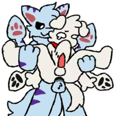 ruffle (rufflemaker), sparky (mushroomwolf), squid dog (changed) (changed (video game)) created by mushroomwolf