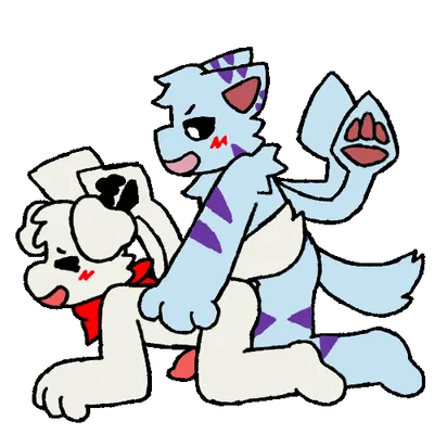 ruffle (rufflemaker), sparky (mushroomwolf), squid dog (changed) (changed (video game)) created by mushroomwolf